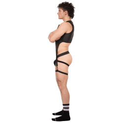 Barcode Berlin Bustier Porte-Jarretelles Milos Noir